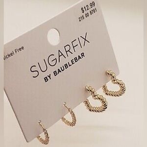 Sugarfix By BaubleBar Classic Hoop & Heart Hoop Pierced Post Back Earrings